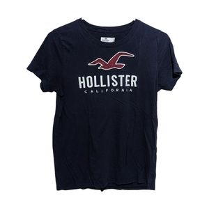 Hollister California Navy Crew Neck T-shirt Unisex Medium Shortsleeve
